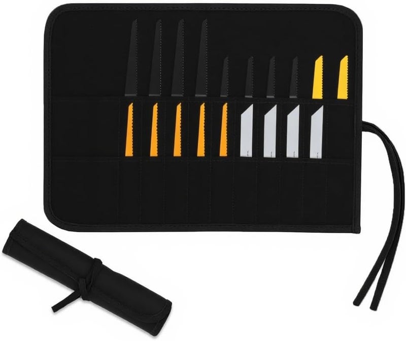 JCWPVA Portable Saw Blade Storage Case - Durable Black Fabric Holder for Reciprocating, Jigsaw & Wood Pruning Blades - Compact & Lightweight for DIY, Contractors & Professionals (Case Only) - Image 1